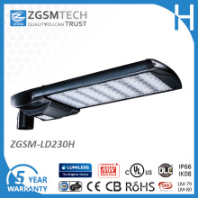 Luz de calle principal de Cobra de 230W LED con Lm-79 Lm-80